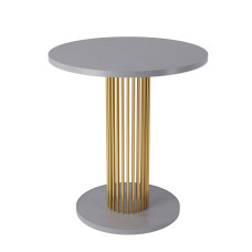 Стіл з латуні Cari, арт. 18194 Золотий/білий