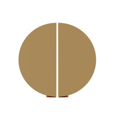 Меблева ручка № 7 "Brass Ring", арт. 23780 20 см