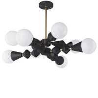 Люстра Dome V8 horizontal арт. 5990 Золотий/чорний