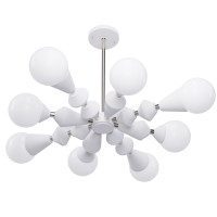 Люстра Stella dome V8 арт. 6007 Срібний/білий