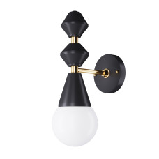 Настінне бра Dome № 1 арт. 6233 Золотий/чорний