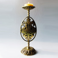 Свічник, арт. 6455. Петриківські півні