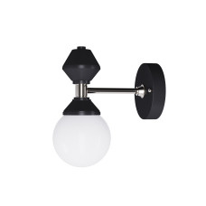 Настінне бра Dome №3 арт. 6252 Срібний/чорний