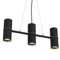 Люстра BINO 5M, арт. 30777 Золотий/чорний