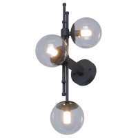 Бра ABBY Right, арт. 31045 Чорний Прозорий