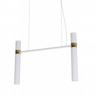 Люстра Tube chandelier, арт. 5299 Золотий/білий 100 см