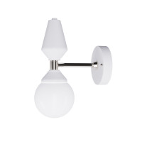 Настінне бра Dome №4 арт. 6257 Срібний/білий