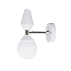 Настінне бра Dome №4 арт. 6257 Срібний/білий