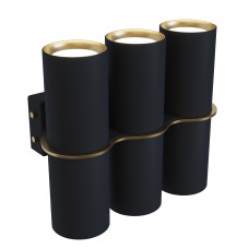 Настінне бра BINO 6S, арт. 28688 Золотий/чорний