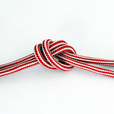 Провід в тканинній обмотці, червоно - білий, арт. 847.