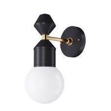 Настінне бра Dome № 2 арт. 6239 Золотий/чорний