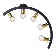 Настінне бра "Mone" арт. 19600 Золотий/чорний