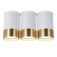 Точковий спот BP Black/White Gold трійний, арт. 25606 Золотий/білий 1