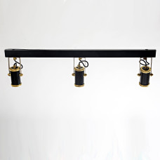 Люстра стельова 3Spots, арт. 3255 Золотий/чорний