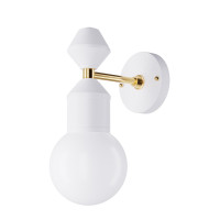 Настінне бра Dome № 2 арт. 6239 Золотий/білий