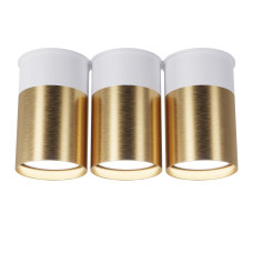 Точковий спот BP Black/White Gold трійний, арт. 25606 Золотий/білий 2