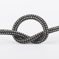Провід в тканинній обмотці, чорний в крапку, арт. 323.