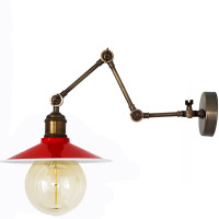 Настінне бра сталеве 4-ох поворотне, арт. 786 Червоний