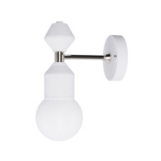 Настінне бра Dome № 2 арт. 6239 Срібний/білий