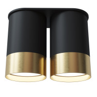 Точковий спот BP Black/White Gold двійний NEW, арт. 28003 Золотий/чорний