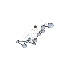 Люстра "Cetus" (Кит), арт. 20924 Чорний