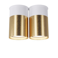 Точковий спот BP Black/White Gold двійний, арт. 25595 Золотий/білий 2