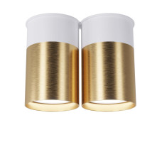 Точковий спот BP Black/White Gold двійний, арт. 25595 Золотий/білий 2