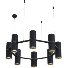 Люстра, арт. 30435 Золотий/чорний