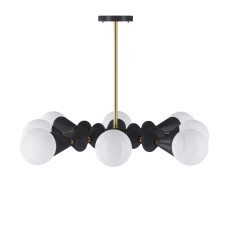 Люстра Stella dome V8 арт. 6007 Золотий/чорний