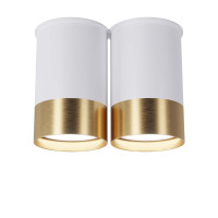 Точковий спот BP Black/White Gold двійний, арт. 25595 Золотий/білий 1