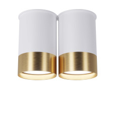 Точковий спот BP Black/White Gold двійний, арт. 25595 Золотий/білий 1