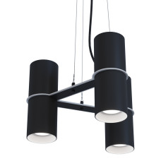 Люстра BINO 6M, арт. 30685 Чорний/білий