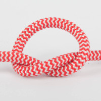 Провід в тканинній обмотці червоно-білий, арт. 240.