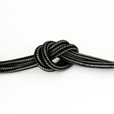 Провід в тканинній обмотці, чорно - сірий, арт. 856.