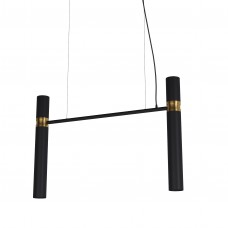 Люстра Tube chandelier, арт. 5299 Золотий/чорний 100 см