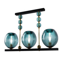 Люстра Geometric Colorglass, арт. 12101 Блакитний 1