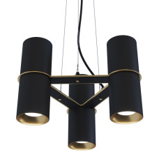 Люстра BINO 6M, арт. 30685 Золотий/чорний
