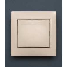 Вимикач 1-клавішний крем Valeso BК-2003