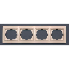 Рамка Valeso РК-1004 4-секційна крем