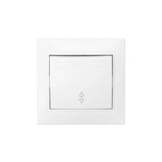 Вимикач 1-клавішний білий Valeso BW-2000
