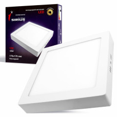 Світильник Sirius LED накладний квадратний SM-12F 12W 6500к