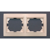 Рамка Valeso РК-1002 2-секційна крем