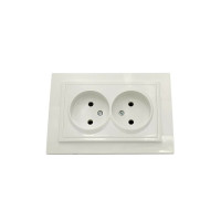 Розетка Valeso BW-2010 2-на без заземлення біла