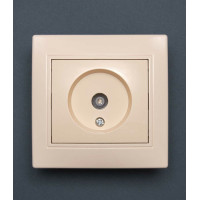 Розетка Valeso BK-2009 1-на телевізійна крем