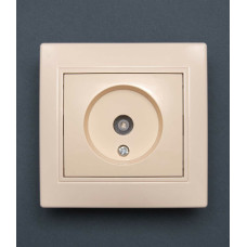 Розетка Valeso BK-2009 1-на телевізійна крем