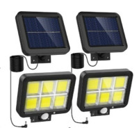 Індукційний настінний світильник Sirius 56 COB (з сонячною батареєю та датчиком руху)