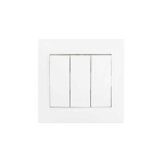 Вимикач 3-клавішний білий Valeso BW-2005