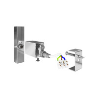 Комплект прихованого підключення під профільний стояк