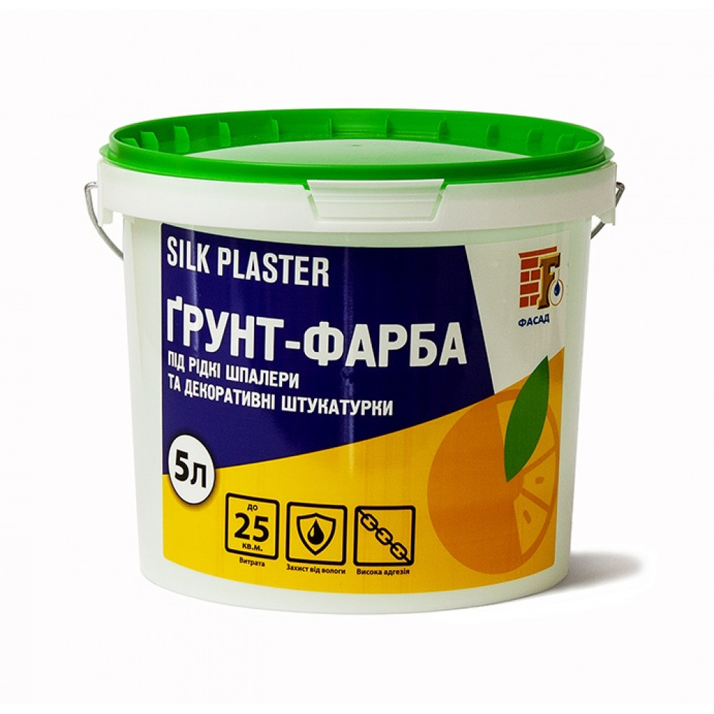 Грунт-фарба Silk plaster, 5л