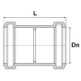 Муфта PP Ø 40 для внутрішньої каналізації Valsir Італія